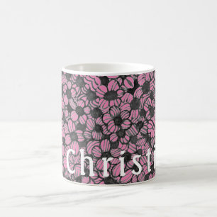 Caneca De Café Flor Floral Design Personalizado Mug