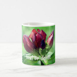 Caneca De Café Flor Gentiana Personalizada