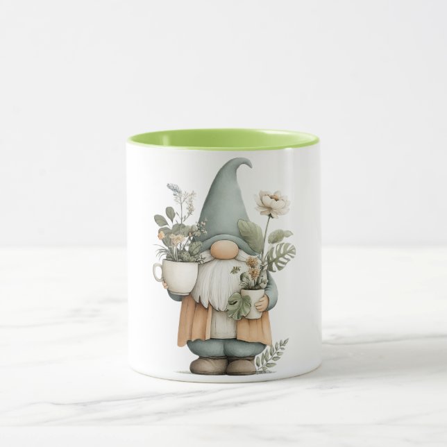 Caneca de Café Flor Gnome (Centro)