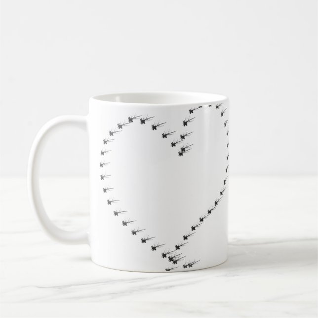 Caneca De Café Flor Heart Mug (Esquerda)