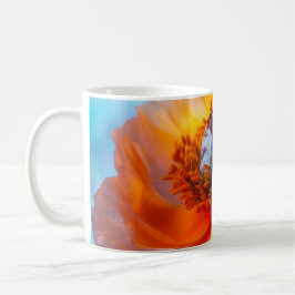 Caneca De Café Flor Laranja