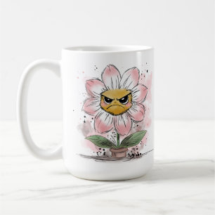 Caneca De Café Flor Mal-humorada