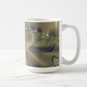 Caneca De Café Flor Metálica