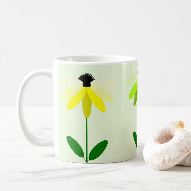 Caneca De Café Flor Mug (Com Donut)
