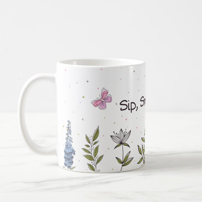 Caneca De Café Flor Mug (Esquerda)