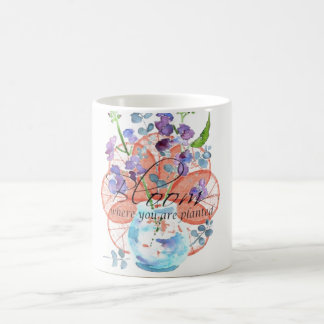 Caneca De Café Flor onde você é plantado
