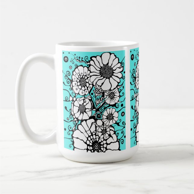 Caneca De Café Flor para Aimee (Esquerda)