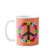 Flor Power and Peace Symbol Design