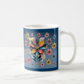 Caneca De Café Flor retrô