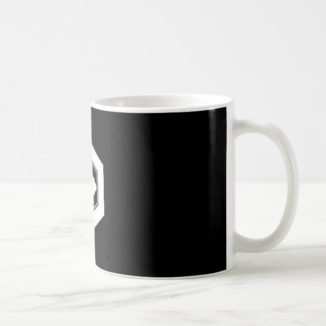 Caneca De Café Flor rômbica em casco de tartaruga (Direita)