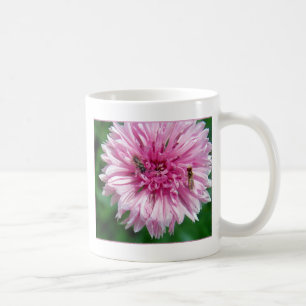 Caneca De Café Flor rosa e Insetos
