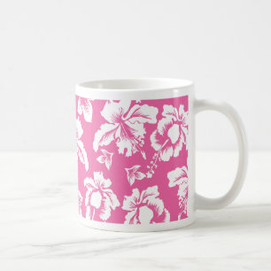 Caneca De Café Flor Rosa Havaiano