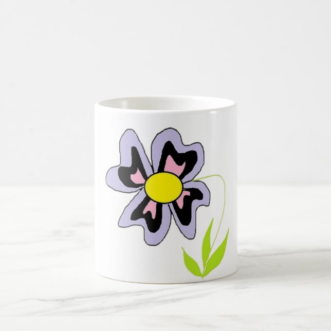 Caneca De Café flor roxa (Centro)