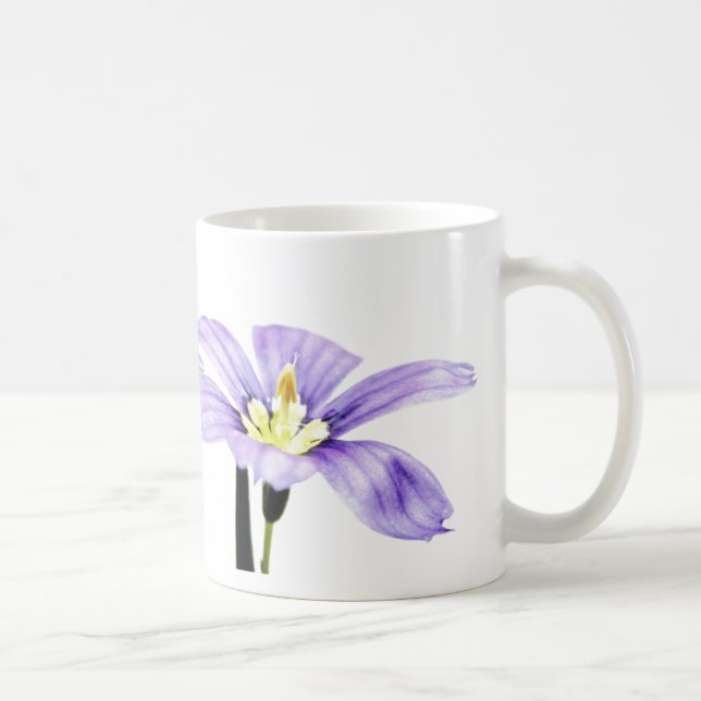 Caneca De Café Flor roxa Pastel (Direita)