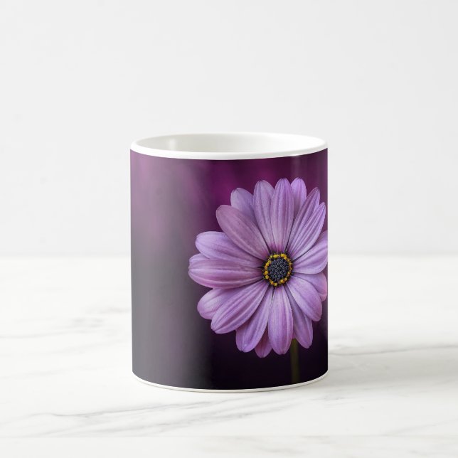 Caneca De Café Flor Roxo no Bloom (Centro)