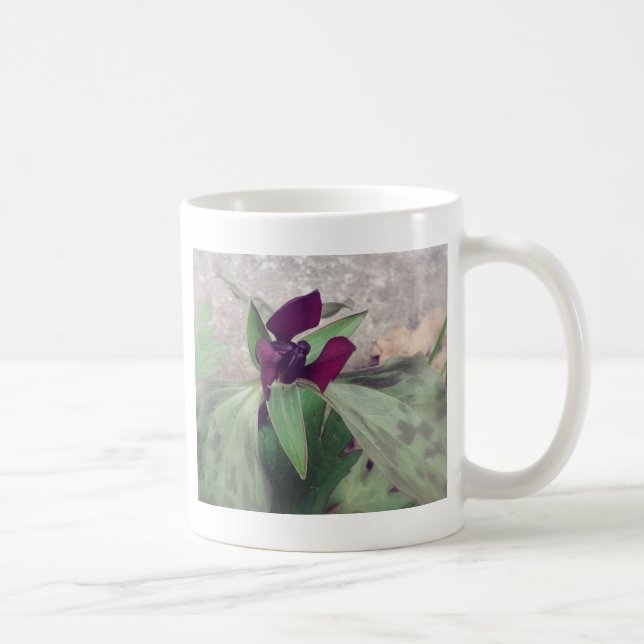 Caneca De Café Flor selvagem florescente (Direita)