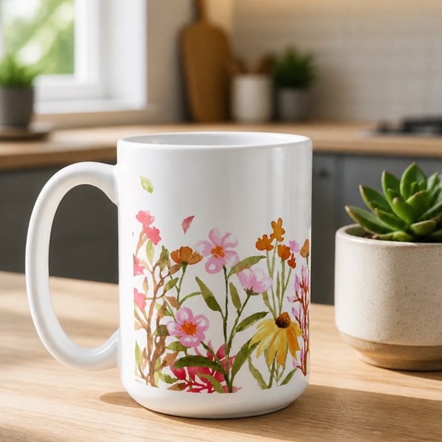 Caneca de Café Flor Silvestre (Criador carregado)