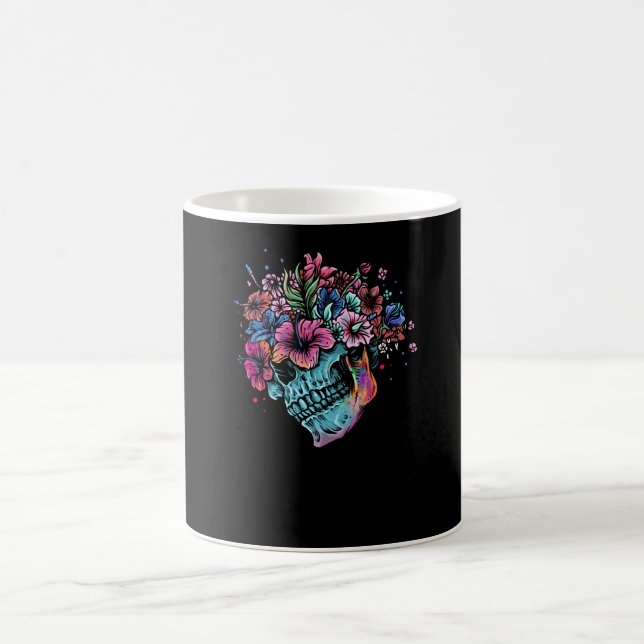 Caneca De Café Flor Skull (Centro)