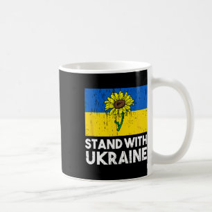 Caneca De Café Flor Ucraniana Girassol Apoie a Ucrânia 