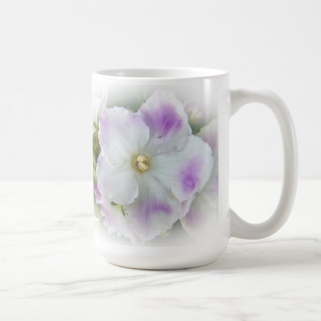 Caneca De Café Flor violeta africana (Direita)