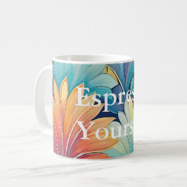 Caneca De Café Flora 1 Floral Pastel Classic Mug