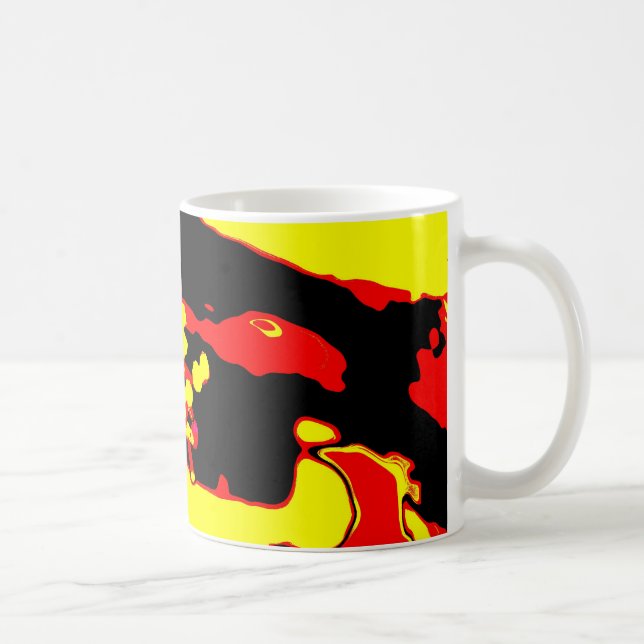 Caneca De Café Floração da macieira - flor de maçã y/b/r (Direita)