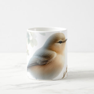 Caneca De Café Floração de Cerejeira em Aquarela Primaveril
