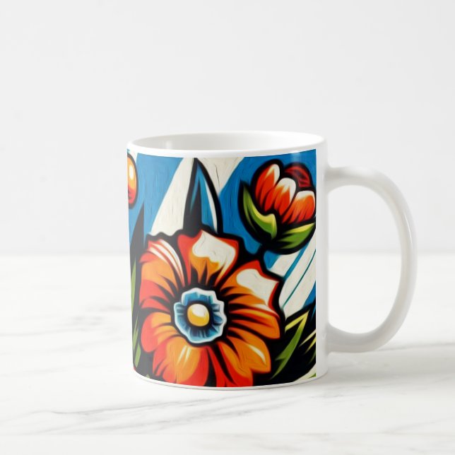 Caneca De Café Floração Ousada (Direita)