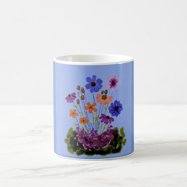 Caneca De Café Floral (Centro)