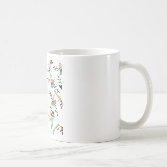 Caneca De Café Floral 10 (Direita)