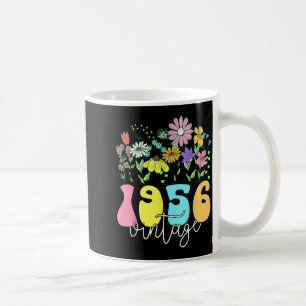 Caneca De Café Floral 1956 vintage 70 anos de idade aniversário 7