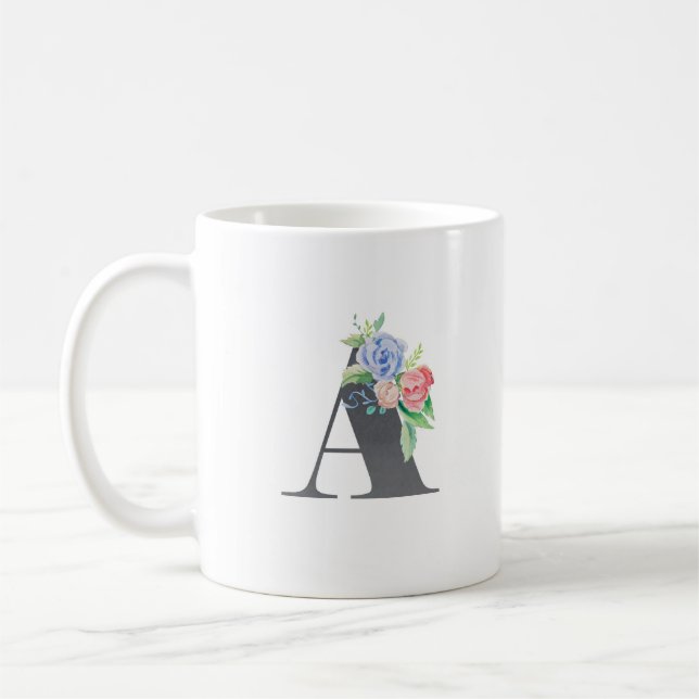 Caneca De Café Floral A (Esquerda)