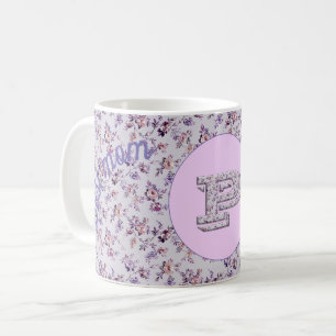 Caneca De Café Floral Best Mãe P