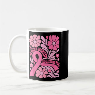 Caneca De Café Floral Boho Sobrevivente de Câncer de Mama Uma Cur