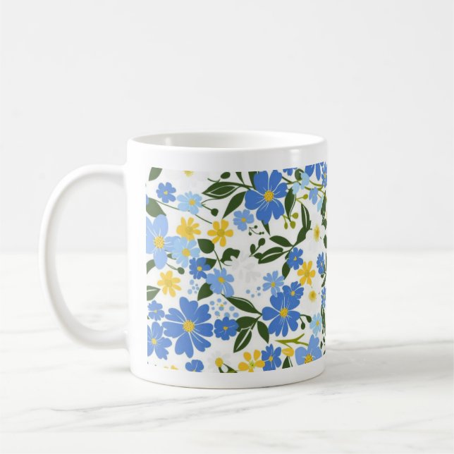 Caneca De Café Floral Classic Mug (Esquerda)