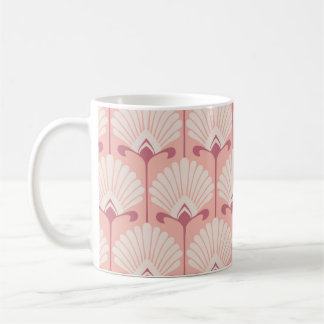Caneca De Café Floral Clássico: Padrão de Vintagem Sem Fios