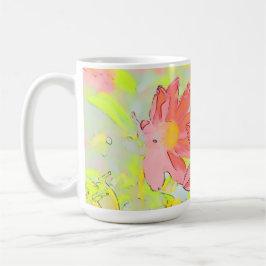 Caneca De Café Floral Coffee Mug