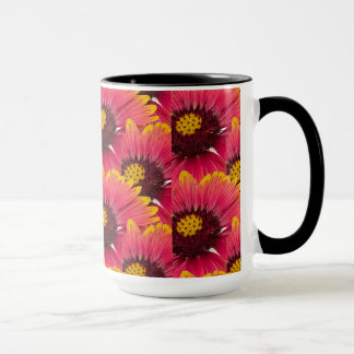 Caneca de Café Floral Coneflower Rosa