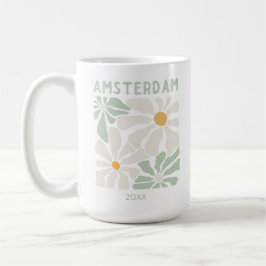 Caneca De Café Floral Cute Amsterdam