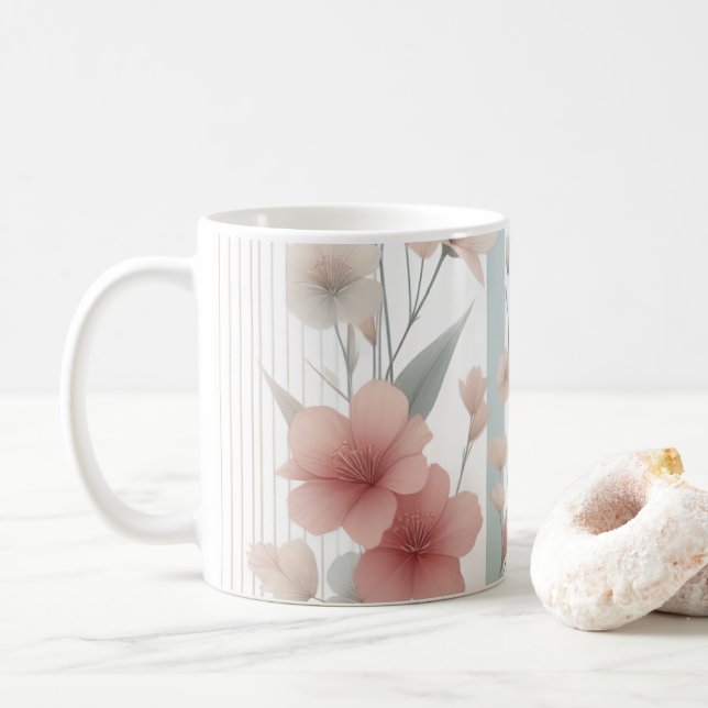 Caneca De Café Floral Daydre (Com Donut)
