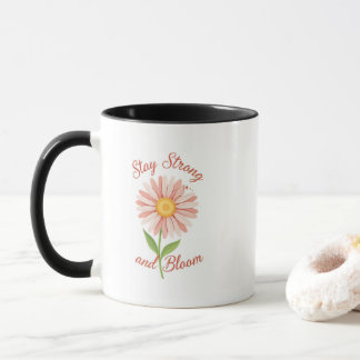 Caneca de Café Floral de Margarida Fofa e Resilien