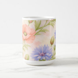 Caneca De Café Floral de Prado Selvagem