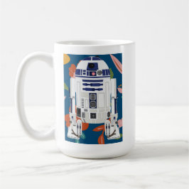 Caneca De Café Floral Droid