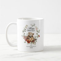 Floral Elegante Aquarela Feliz Natal