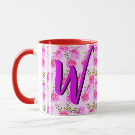 Caneca de Café Floral Fofa com Lindas Flores Cor-d