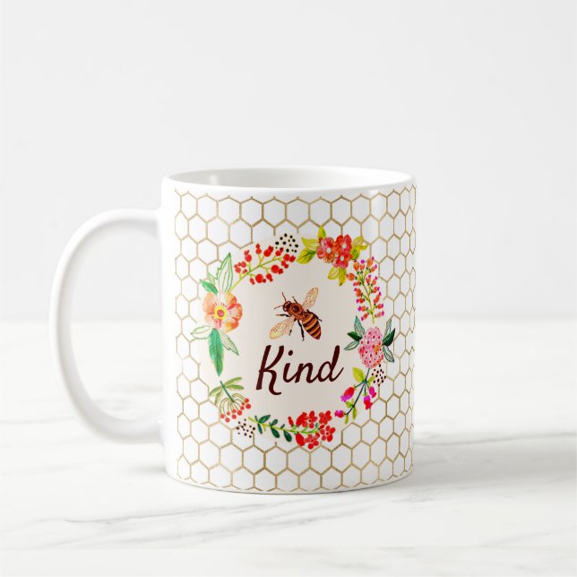 Caneca De Café Floral gentil  (Esquerda)