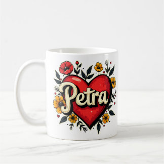 Caneca De Café Floral Heart Petra 1