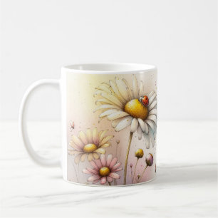 Caneca De Café Floral Inspirador