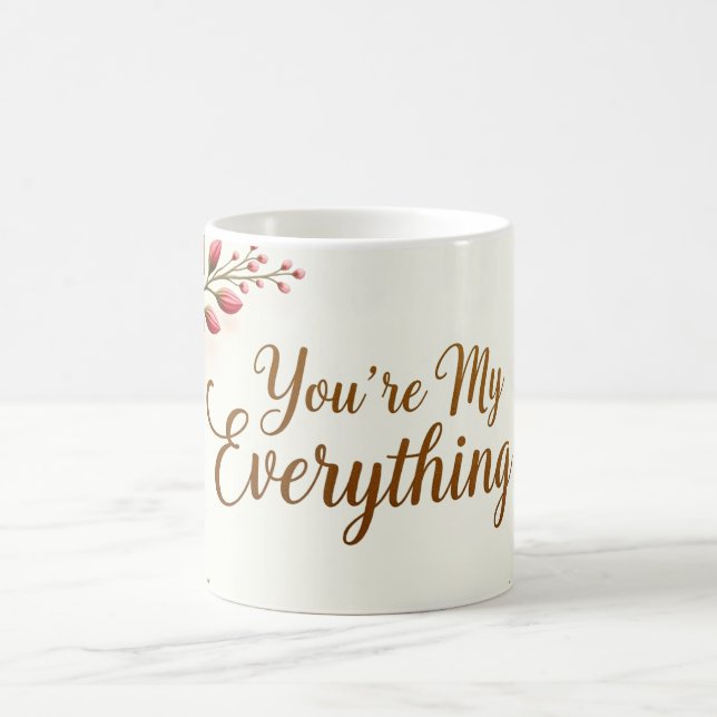 Caneca De Café Floral Love Mug (Centro)