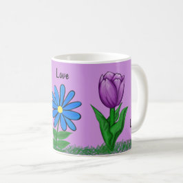 Caneca De Café Floral Love Personple Mugs